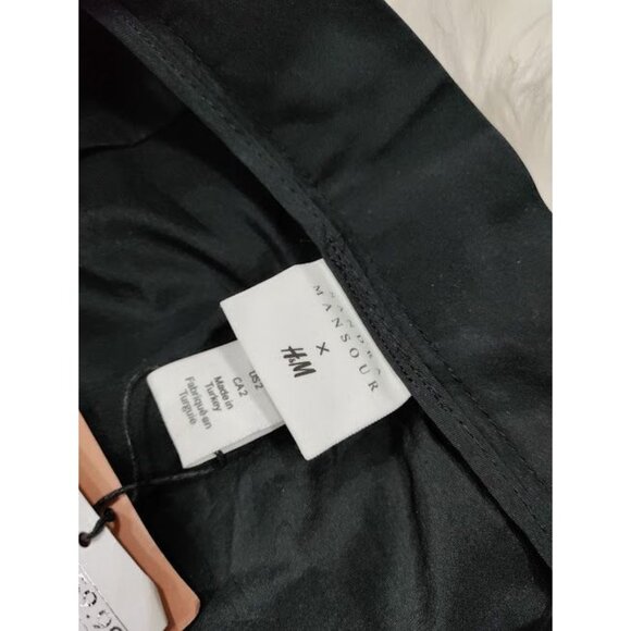 NWT Sandra Mansour x H&M Asymmetric Ruffle Tulle Flounce Skirt Black Womens Sz 2 - Picture 12 of 15